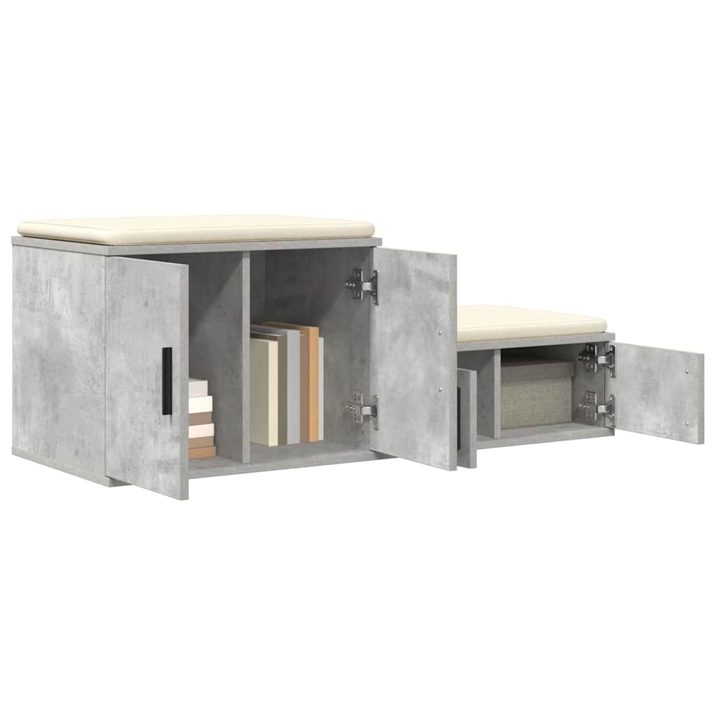 Storage Cabinet Concrete grey 118 x 41 x 40 cm Engineered wood